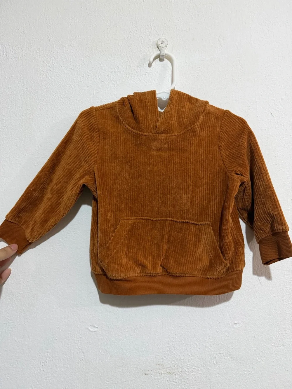 Old Navy Corduroy Hoodie in Rust